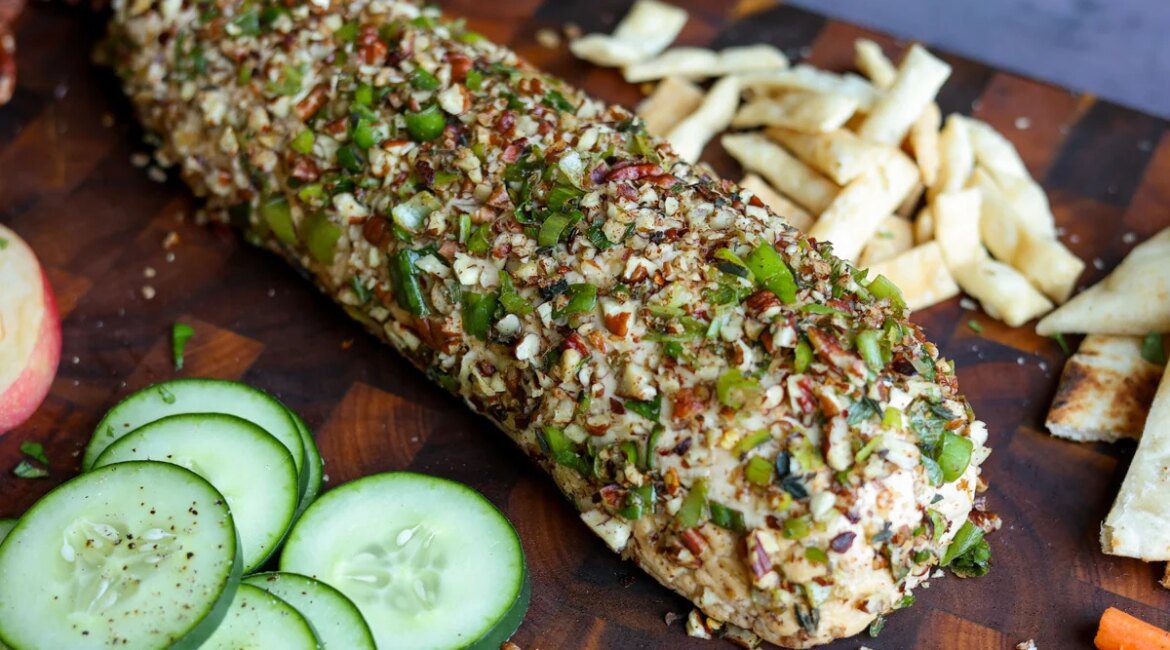 Holiday Vegan Cheese Log