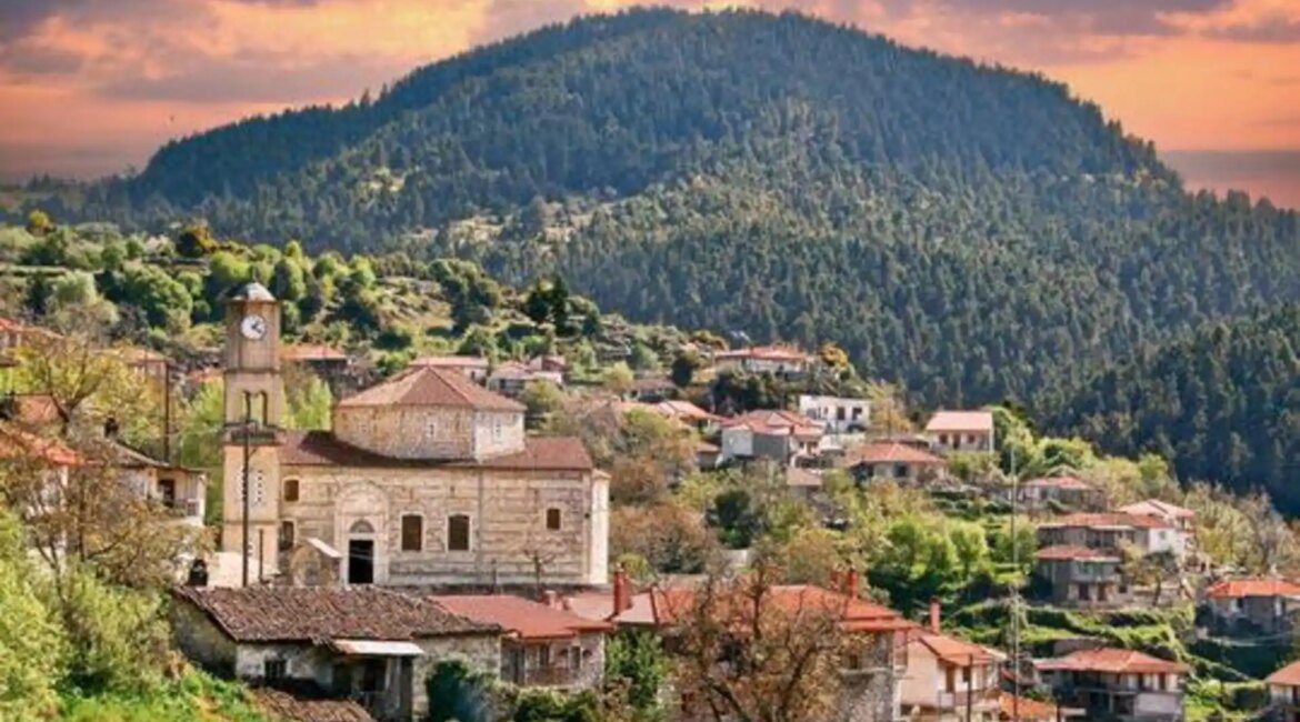 Scenic mountain villages in Greece