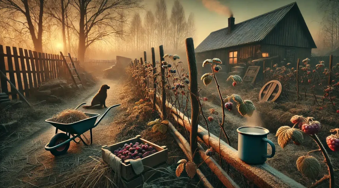 Winter Prep For Raspberries: Simple… Off-Grid… And Done Right