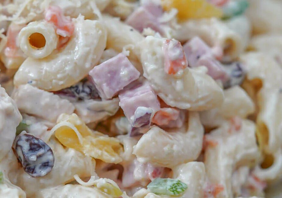 Creamy Chicken and Ham Macaroni Salad