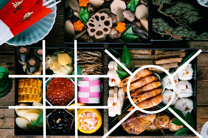 How to Pack Osechi Ryori in 3-Tier Boxes • Just One Cookbook