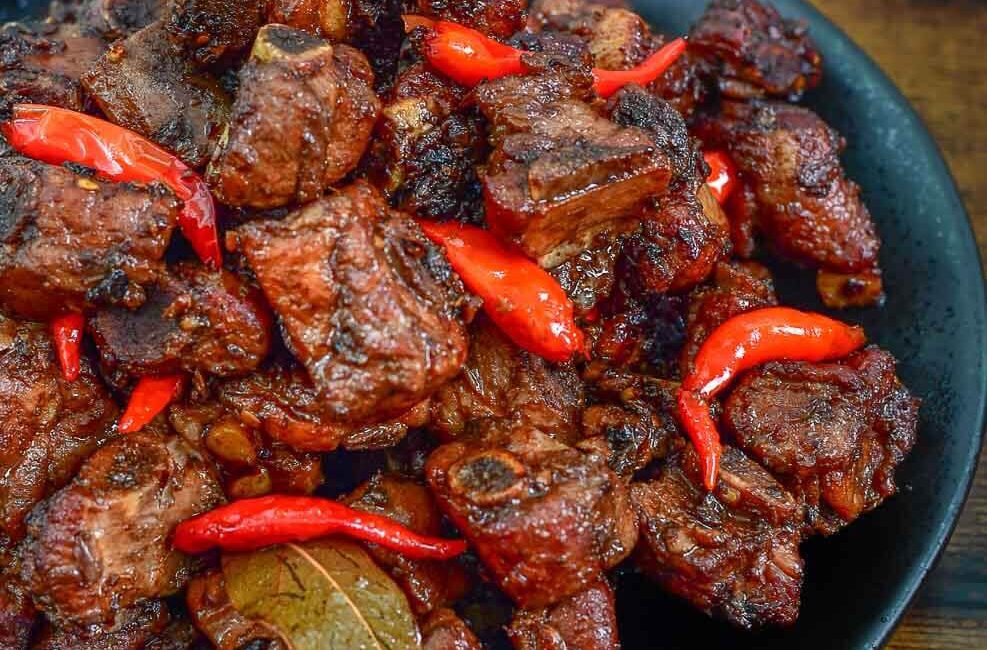 Spicy Pork Ribs Adobo – Panlasang Pinoy