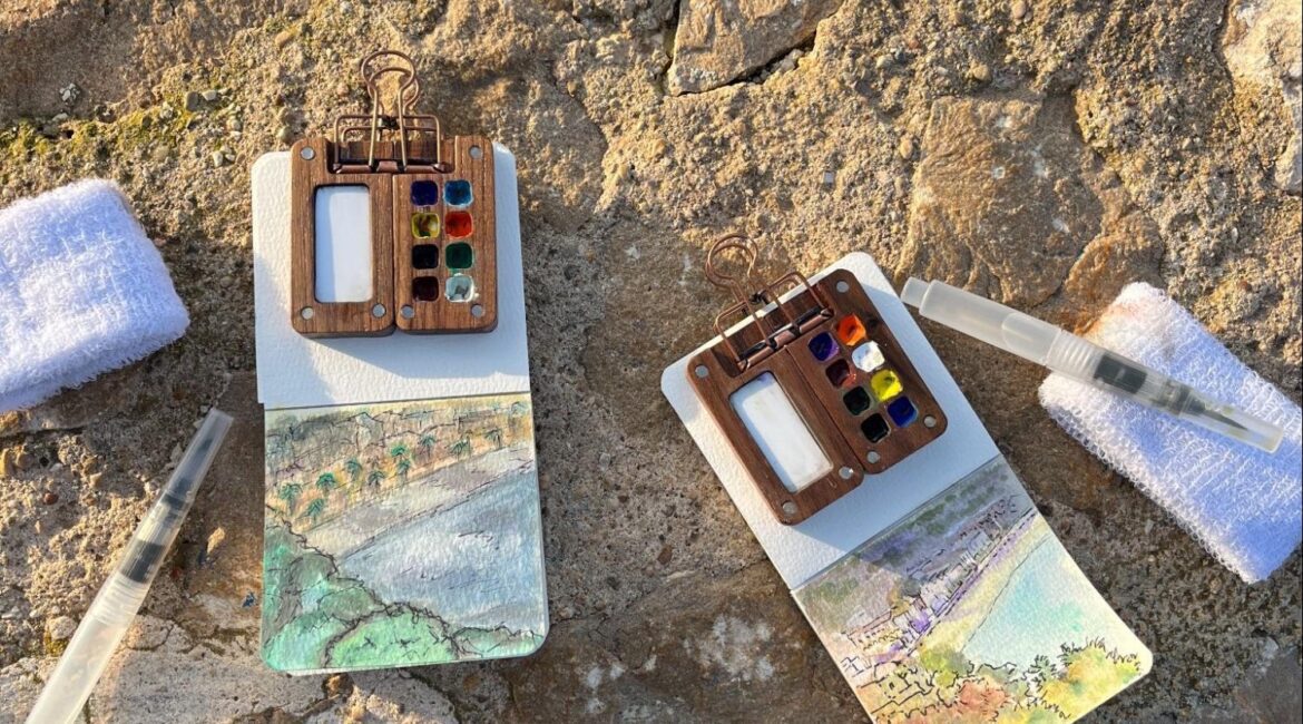 How to Start a Watercolor Travel Journal (Even If You “Can’t Draw”)