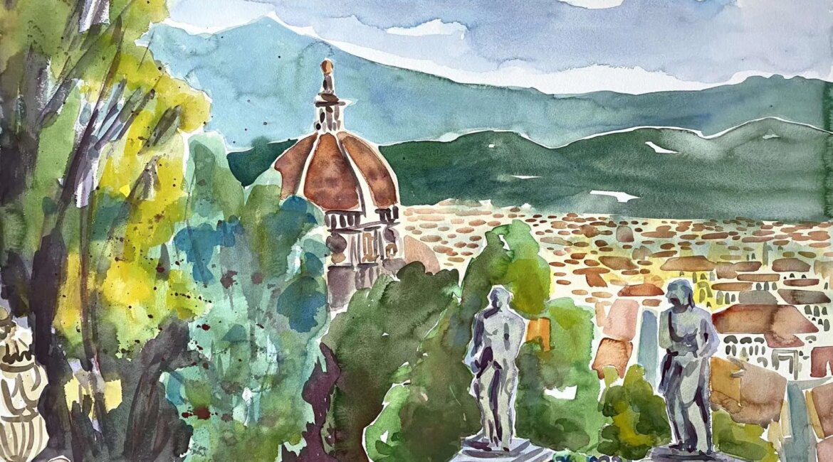 Paintings Made on Location in Italy