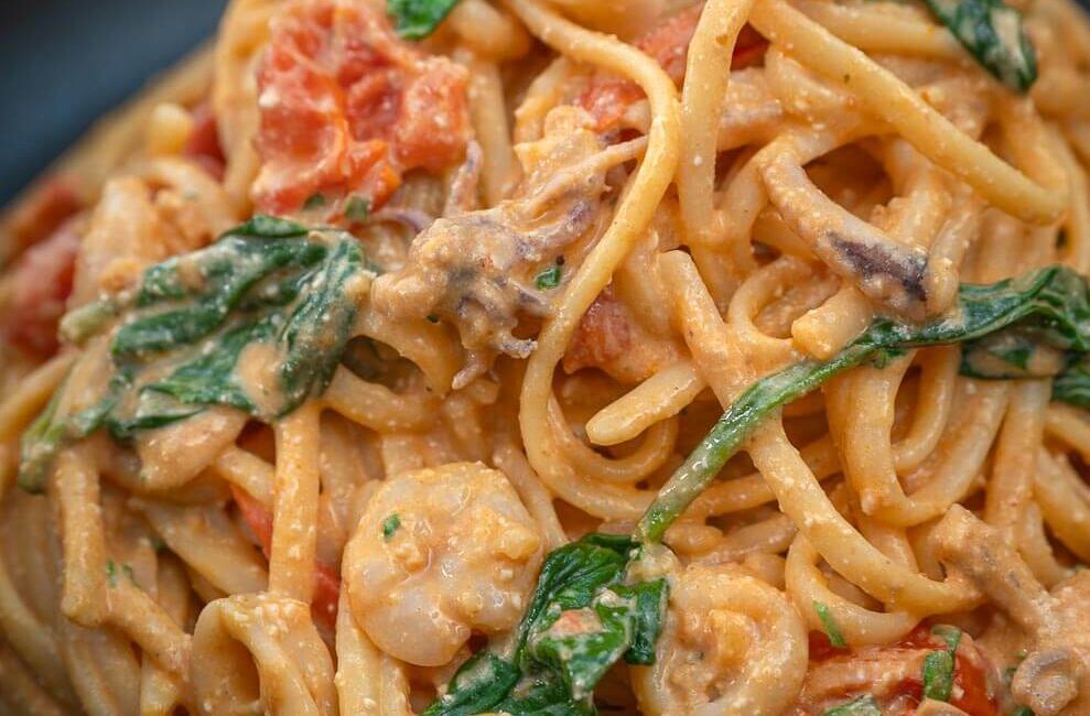 Seafood Aligue Pasta – Panlasang Pinoy